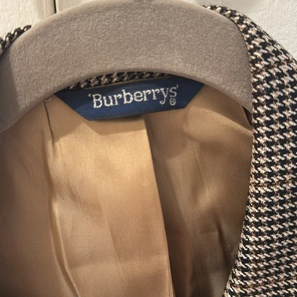 Vintage mens Burberry Black and tan Sport Coat - Picture 3 of 8